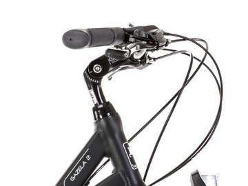 Трекинговый велосипед Romet Gazela 2, рама 19 дюймов, колеса 28 дюймов, черный + БЕСПЛАТНО