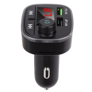 Samochodowy nadajnik FM Bluetooth Zestaw