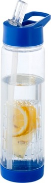 BIDON BUTELKA z pojemnikiem na owoce 740 ml - niebieski