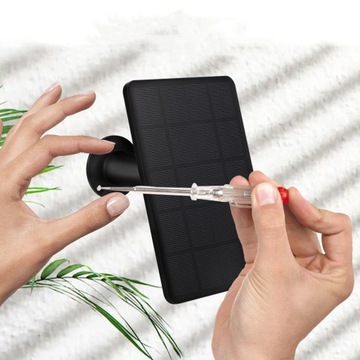 СОЛНЕЧНАЯ ПАНЕЛЬ 4ВТ ДЛЯ КАМЕР ОХРАНЫ, ЗАРЯДНОЕ УСТРОЙСТВО ДЛЯ СОЛНЕЧНОЙ ПАНЕЛИ