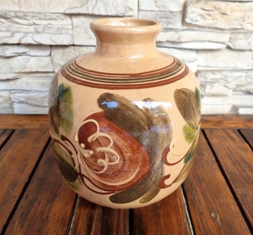 Wazon ceramiczny stary dzban ceramika bukłak PRL