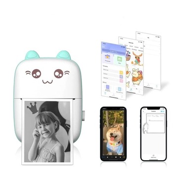 Przenośna Mini Bluetooth drukarka etykiet literówk