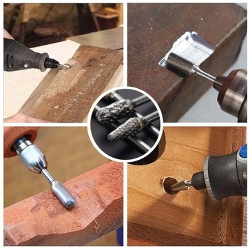 ФРЕЗЕРНЫЙ НАПИЛЬНИК 10x ДЛЯ ВРАЩАЮЩЕГОСЯ МЕТАЛЛА КАРБИДА ВОЛЬФРАМА