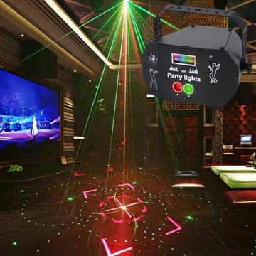 1 шт. Вечерние огни Диско-сцены DJ Lights, 3 в 1