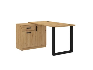Biurko z komodą METZ 130 dąb artisan