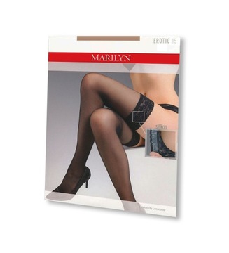 Marilyn pończochy samonośne 15 Erotic 1/2 nero