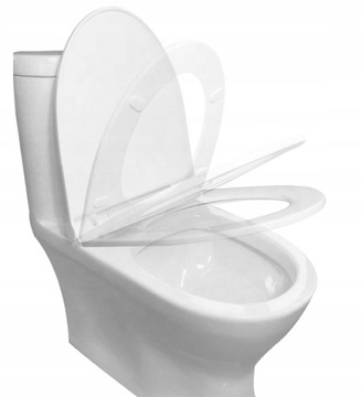 СИДЕНЬЕ ДЛЯ УНИТАЗА, СИДЕНЬЕ ДЛЯ УНИТАЗА, БЕЛОЕ, МЕДЛЕННО ЗАКРЫВАЮЩЕЕСЯ, УНИВЕРСАЛЬНОЕ