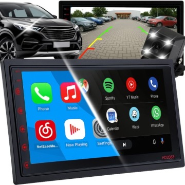 Autorádio Android 7" Gps Wifi Carplay Apple Car Couvací Kamera