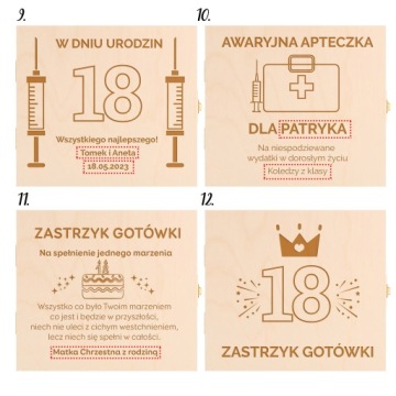 Подарок на 18-летие — инъекционная гравировка