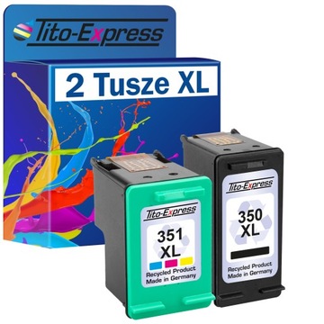 2x Tusz do HP 350 XL + 351 XL C5280 C4280 zestaw