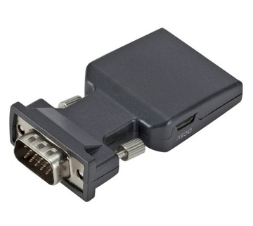 Адаптер-конвертер VGA в HDMI + АУДИО-адаптер
