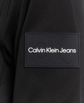 Bluza sportowa męska CALVIN KLEIN JEANS czarna z kapturem przez głowę r. S