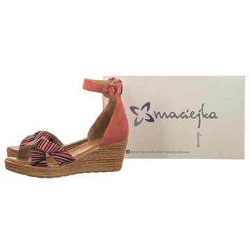 Buty Damskie Sandały na Koturnie Maciejka 04565-44