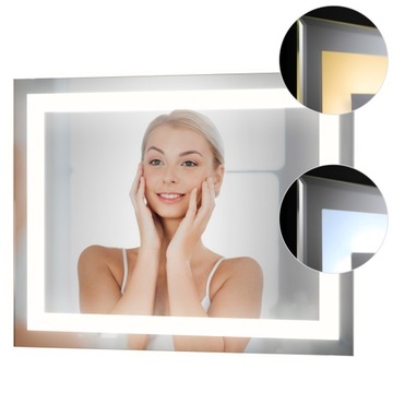 LUSTRO LED Z PODŚWIETLENIEM 50x70CM NA ZAMÓWIENIE