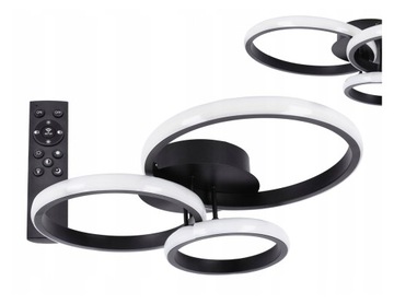 Lampa sufitowa plafon LED natynkowy MODERN 70W + PILOT nowoczesny żyrandol