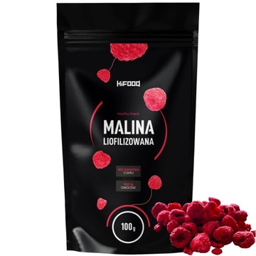 Maliny Liofilizowane POLSKIE 100g HiFOOD PREMIUM CAŁA POLSKA