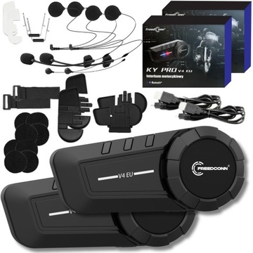 INTERKOM 6 OSÓB BLUETOOTH KY-PRO V4 EU 2 kaski mówi do nas po POLSKU
