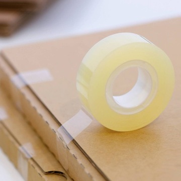 КЛЕЙКАЯ ЛЕНТА, прозрачная, 18 мм х 20 м, набор из 8 шт., для школы