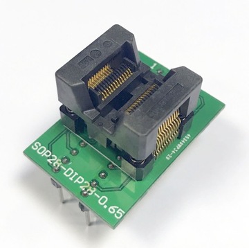 Adapter SSOP28 (R=0,65mm/ W=200mils)-PDIP28 ZIF