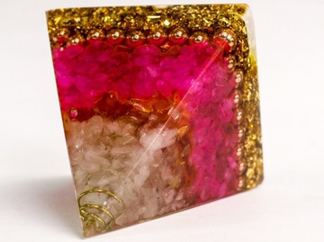 ПИРАМИДА ОРГОНИТ ЦИТРИТ КРИСТАЛЛ МЕДЬ ДЕРЕВО ЖИЗНИ БЛАГОСОСТОЯНИЕ 6см