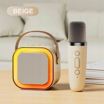 ZESTAW DO KARAOKE 2x MIKROFON + GŁOŚNIK BEZPRZEWODOWY NA PREZENT DLA DZIECI