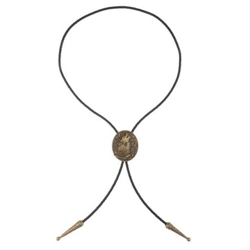 Krawat Bolo z motywem Western Cowboy Brown Wo