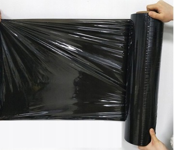 СТРЕТЧ ФОЛЬГА 3 КГ ЧЕРНАЯ СТРЕТЧ + БЕСПЛАТНАЯ ЛЕНТА