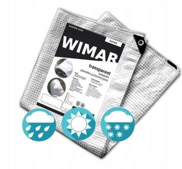 ПРОЗРАЧНЫЙ БРЕЗЕНТ 5X5 для бассейна 100 г