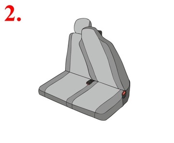 POKROWIEC NA SIEDZENIA PRZÓD /ARES/ /DV2 MASTER/