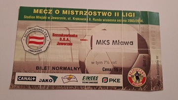 SZCZAKOWIANKA JAWORZNO - MKS MŁAWA 02-10-2004