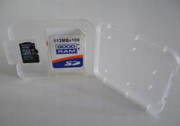 Pudełko do kart pamięci SD SDHC SDXC MM zestaw 10 sztuk