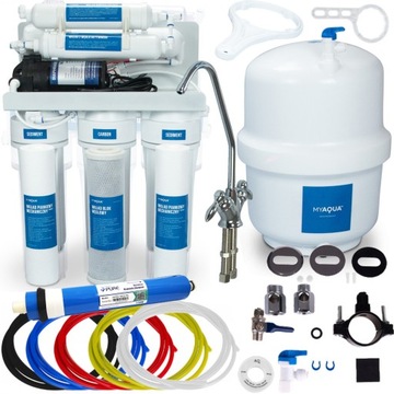 Filtr z POMPĄ odwrócona osmoza RO6 mineralizator