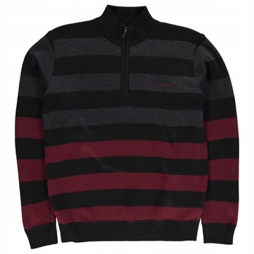 Sweter z suwakiem golf marki PIERRE CARDIN XXL p38