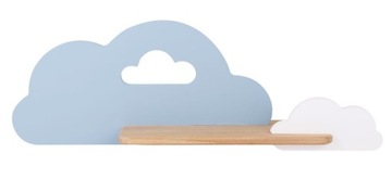 Светодиодный настенный светильник для ребенка 5Вт, сине-белое облако, с полкой Cloud 21-33567