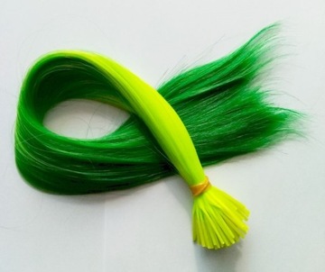 ПРЯДКИ ДЛЯ ВОЛОС ЦВЕТ ОМБРЕ, КОЛЬЦА, 10 ШТ.