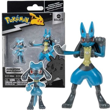 POKEMON Figurka Kolekcjonerska Riolu i Lucario