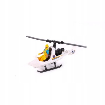 Zestaw pojazdów i figurek z pontonem i helikopter