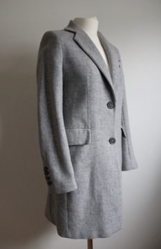 Zara klasyczny wełniany płaszcz XS