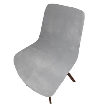 JYSK HYGUM светло-серый бархатный чехол на стул в скандинавском стиле