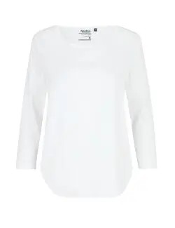 NEUTRAL Eko Koszulka damska z rękawem 3/4 white XL