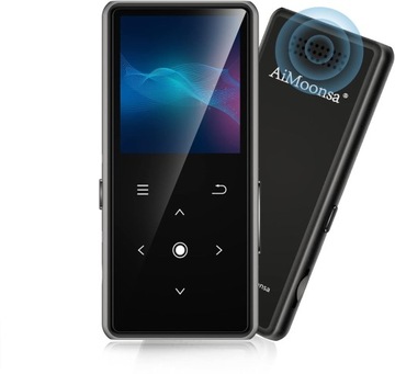 ODTWARZACZ MP3 64 GB BLUETOOTH ODTWARZACZ MUZYCZNY AIMOONSA Z GŁOŚNIKIEM HD