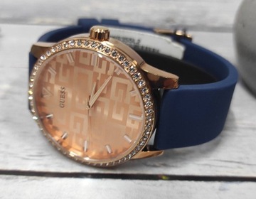 DAMSKI ELEGANCKI ZEGAREK GUESS ROSE GOLD GW0355L2 WYSADZANY CYRKONIAMI