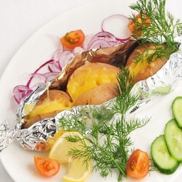 Фольга алюминиевая, толстая, пищевая, общепит, прочный рулон, 10 м.