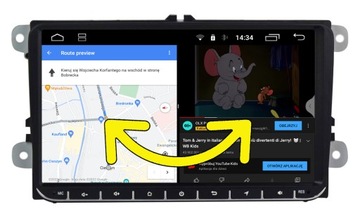 РАДИО 9 ДЮЙМОВ ANDROID GOLF VI 6 VW PASSAT B6 B7