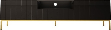 Szafka RTV ELEGANTE 01 190x37cm czarny połysk MEG