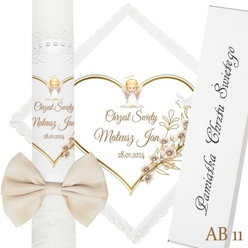 КРЕЩЕННАЯ СВЕЧА КОРОБКА ДЛЯ ОДЕЖДЫ ДЛЯ КРЕЩЕНИЯ