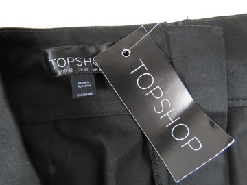 TOPSHOP_SPÓDNICA OŁÓWKOWA MIDI CZARNA FALBANKA__40