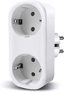 Интеллектуальный сетевой разветвитель 2 розетки 16А