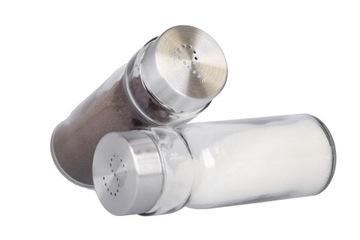 PRZYPRAWNIK SOLNICZKA I PIEPRZNICZKA ZESTAW ZE SZKŁA I STALI KLASYCZNE