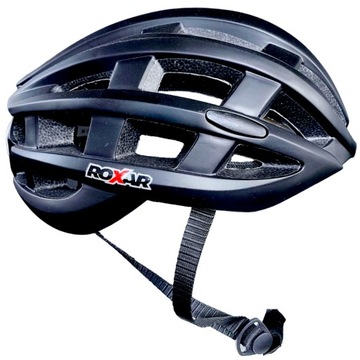 Kask rowerowy REGULOWANY szosowy ROXAR STREET rozmiar L (58-61cm) z lampką